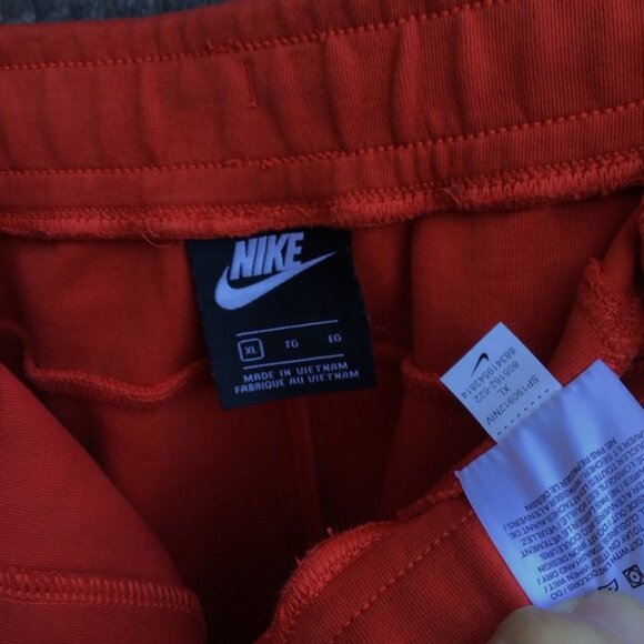 Nike sportswear Tech Fleece red white sweatpants joggers 805162-622 mens xl - Picture 6 of 6